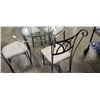 Image 3 : GLASSTOP DINING TABLE WITH 4 CHAIRS