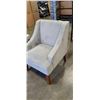 Image 1 : GREY MICROFIBER ACCENT CHAIR