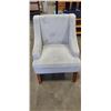 Image 3 : GREY MICROFIBER ACCENT CHAIR