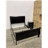 Image 1 : NEW FULL SIZE BLACK AVENZA BEDFRAME AND NIGHT STAND