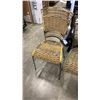 Image 2 : 2 WICKER CHAIRS AND GAS LIFT STOOL