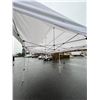 Image 2 : BRAND NEW WHITE 10x20 INDUSTRIAL TENT W/ POWDER COATED STEEL FRAME AND HEAVY NYLON CANOPY -  RETAIL 