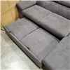 Image 10 : BRAND NEW 2 PC SECTIONAL GREY FABRIC W/ STORAGE AND PULL OUT BED RETAIL $2699