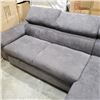 Image 3 : BRAND NEW 2 PC SECTIONAL GREY FABRIC W/ STORAGE AND PULL OUT BED RETAIL $2699