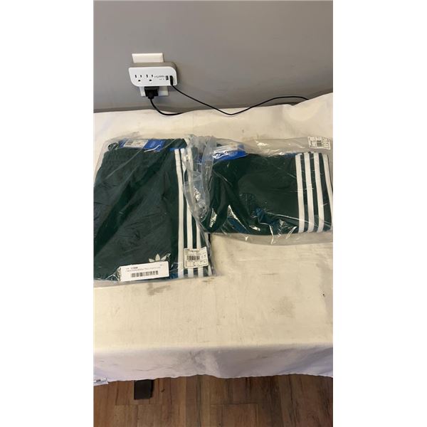 2 NEW PAIRS ADIDAS TRACK PANTS SIZE LARGE AND X-LARGE