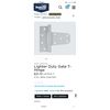 Image 2 : CASE OF 10 NEW LIGHTER DUTY T-GATE HINGES N342-568 WHITE FINISH RETAIL $210