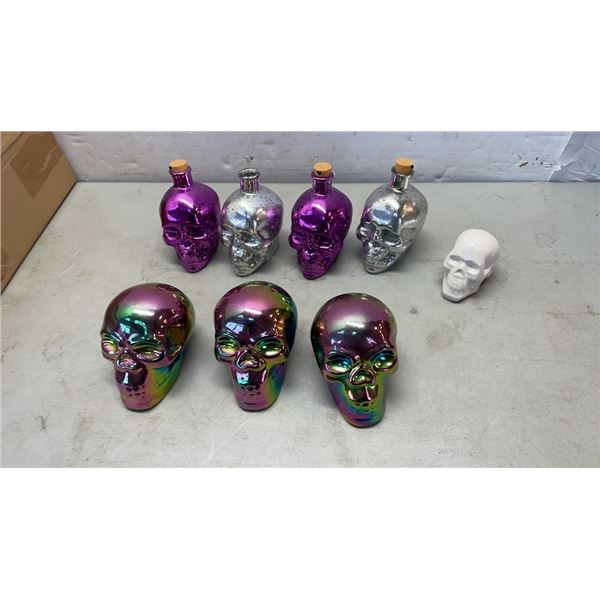 LOT OF SKULL DECORATIONS