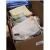 Image 3 : 2 BOXES OF TOWELS, LINENS AND CANDLES