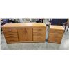 Image 1 : 6 DRAWER DRESSER WITH 3 DRAWER NIGHTSTAND