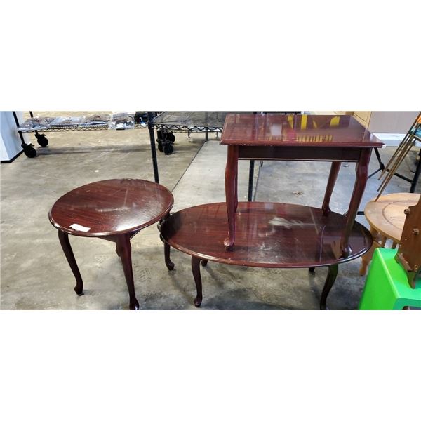 3 PIECE COFFEE AND ENDTABLE SET