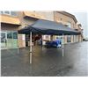 Image 2 : BRAND NEW BLACK 10x20 INDUSTRIAL TENT W/ POWDER COATED STEEL FRAME AND HEAVY NYLON CANOPY -  RETAIL 