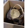 Image 2 : BOX OF WICKER BASKETS