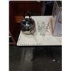 Image 1 : METAL TEAPOT, GLASS MUGS, GLASS CREAM AND SUGAR