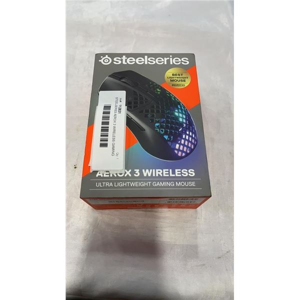 STEELSERIES AEROX 3 WIRELESS GAMING MOUSE - TESTED WORKING - RETAIL $129