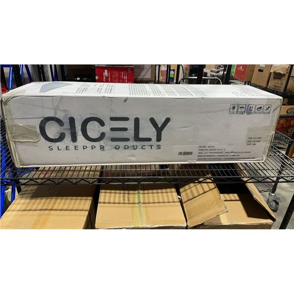 NEW CICELY SLEEP 7101 S 6.5 INCH TWIN MATTRESS IN BOX - RETAIL $279