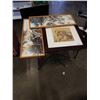 Image 1 : 2 BRENT HEIGHTON FRAMERD ART AND CHARCOAL ETCHING