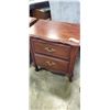 Image 2 : PAIR OF 2 DRAWER STONE TOP NIGHTSTANDS