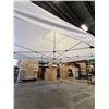 Image 3 : BRAND NEW WHITE 10x10 INDUSTRIAL TENT W/ POWDER COATED STEEL FRAME AND HEAVY NYLON CANOPY -  RETAIL 