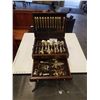 Image 1 : ROGERS 1847 ELECTRO PLATED GOLD CUTLERY IN CANTEEN