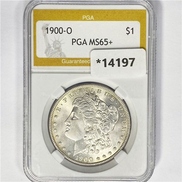1900-O Morgan Silver Dollar PGA MS65+