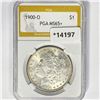 Image 1 : 1900-O Morgan Silver Dollar PGA MS65+