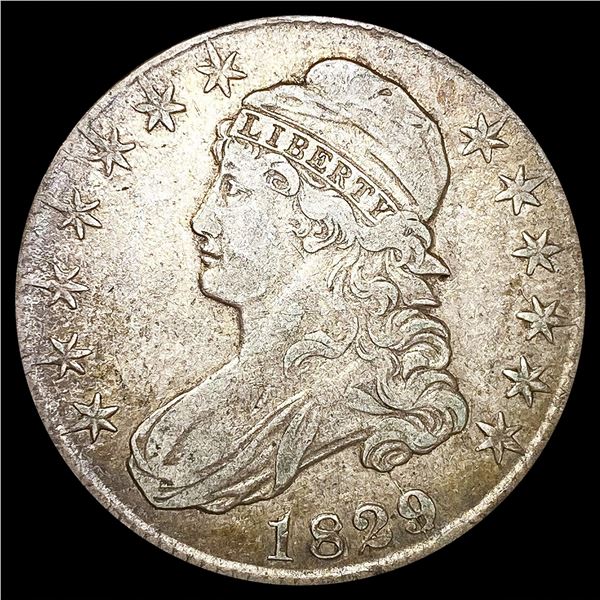 1829 Capped Bust Half Dollar LIGHTLY CIRCULATED