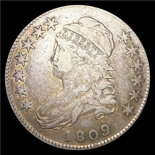1809 Capped Bust Half Dollar NICELY CIRCULATED