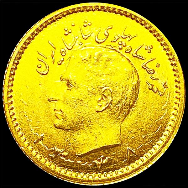 Iran .0589 Gold Pahlavi CHOICE BU