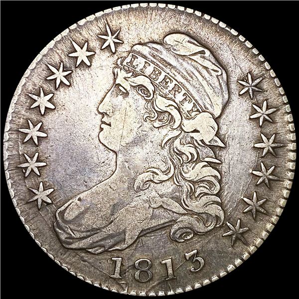 1813 Capped Bust Half Dollar LIGHTLY CIRCULATED