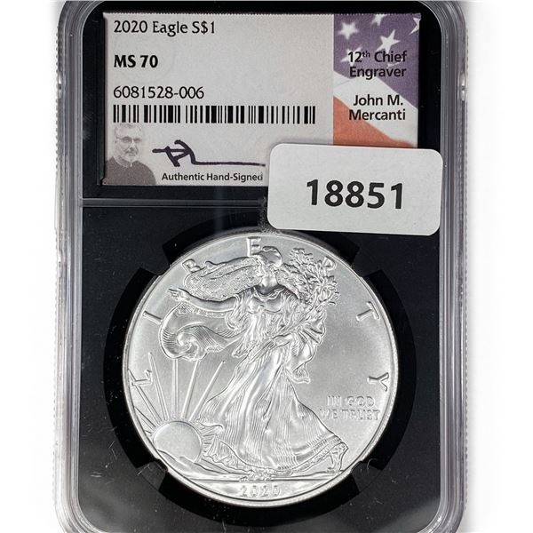 2020 ASE Mercanti Signed NGC MS70