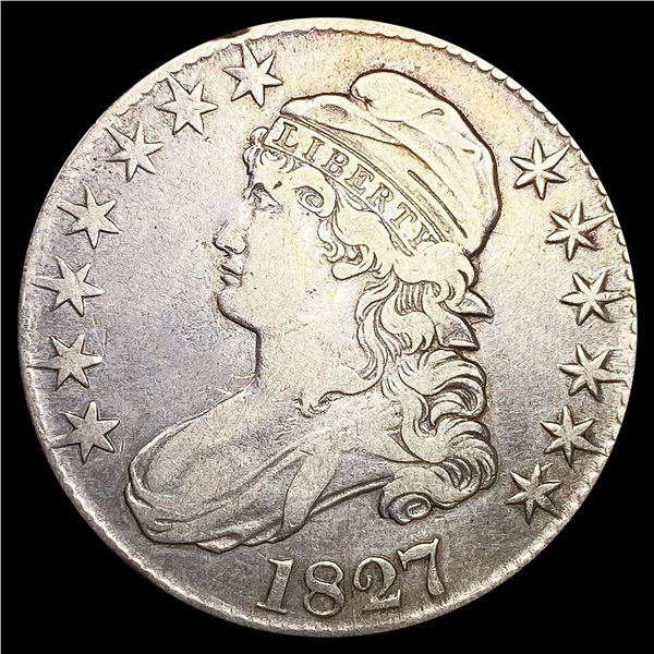 1827 Capped Bust Half Dollar NEARLY UNCIRCULATED
