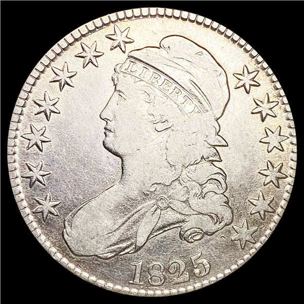 1825 Capped Bust Half Dollar NICELY CIRCULATED