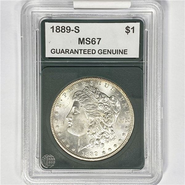 1889-S Morgan Silver Dollar GG MS67