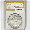 Image 1 : 1899 Morgan Silver Dollar PGA MS64