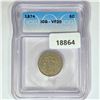 Image 1 : 1874 Shield Nickel ICG VF20