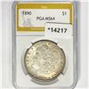 Image 1 : 1890 Morgan Silver Dollar PGA MS64