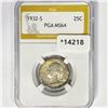Image 1 : 1932-S Washington Silver Quarter PGA MS64