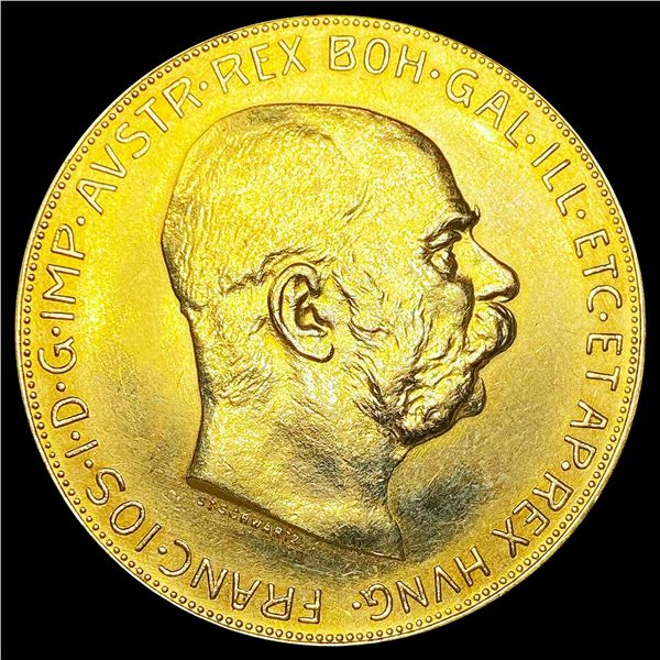1915 Hungary .9802oz Gold 100 Korona UNCIRCULATED