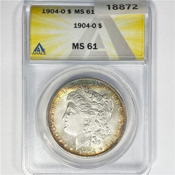 1904-O Morgan Silver Dollar ANACS MS61