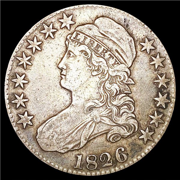 1826 Capped Bust Half Dollar NICELY CIRCULATED
