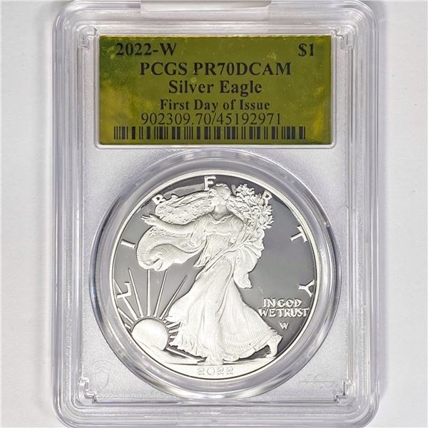 2022-W ASE PCGS PR70 DCAM, 1st Day Issue