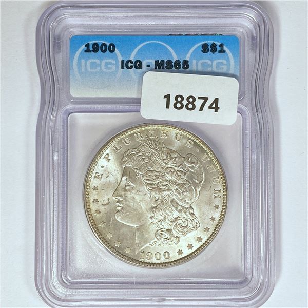 1900 Morgan Silver Dollar ICG MS65