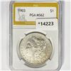 Image 1 : 1903 Morgan Silver Dollar PGA MS62