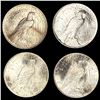 Image 2 : (4) Peace Silver Dollars (1922, (3) 1923) UNCIRCU