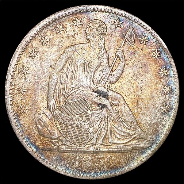 1859-S Seated Liberty Half Dollar UNCIRCULATED