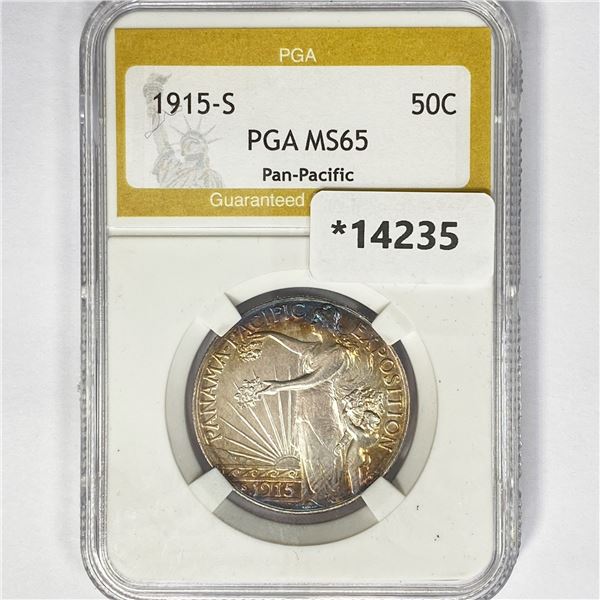 1915-S Panama-Pacific Half Dollar PGA MS65