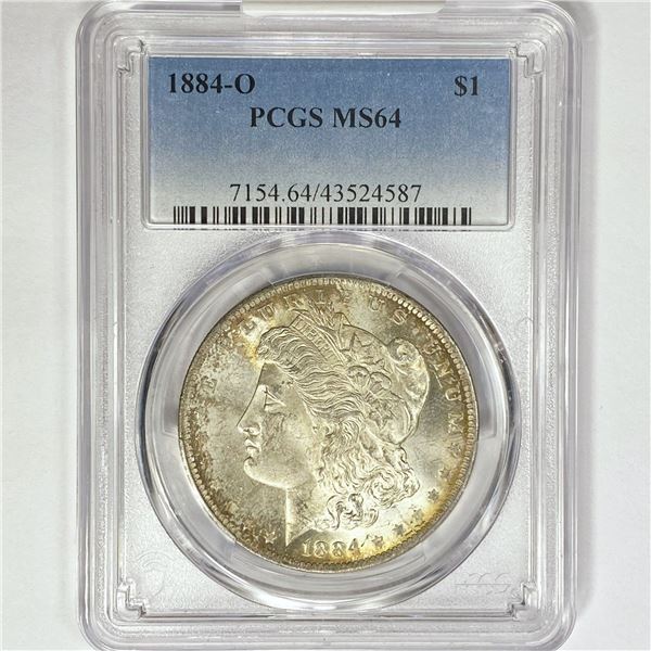 1884-O Morgan Silver Dollar PCGS MS64