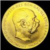 Image 1 : 1915 Hungary .9802oz Gold 100 Korona UNCIRCULATED