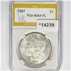 Image 1 : 1887 Morgan Silver Dollar PGA MS64 PL
