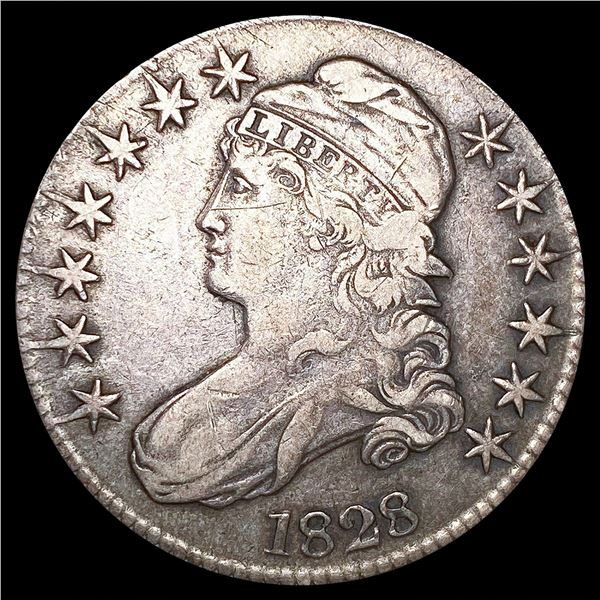 1828 Capped Bust Half Dollar LIGHTLY CIRCULATED